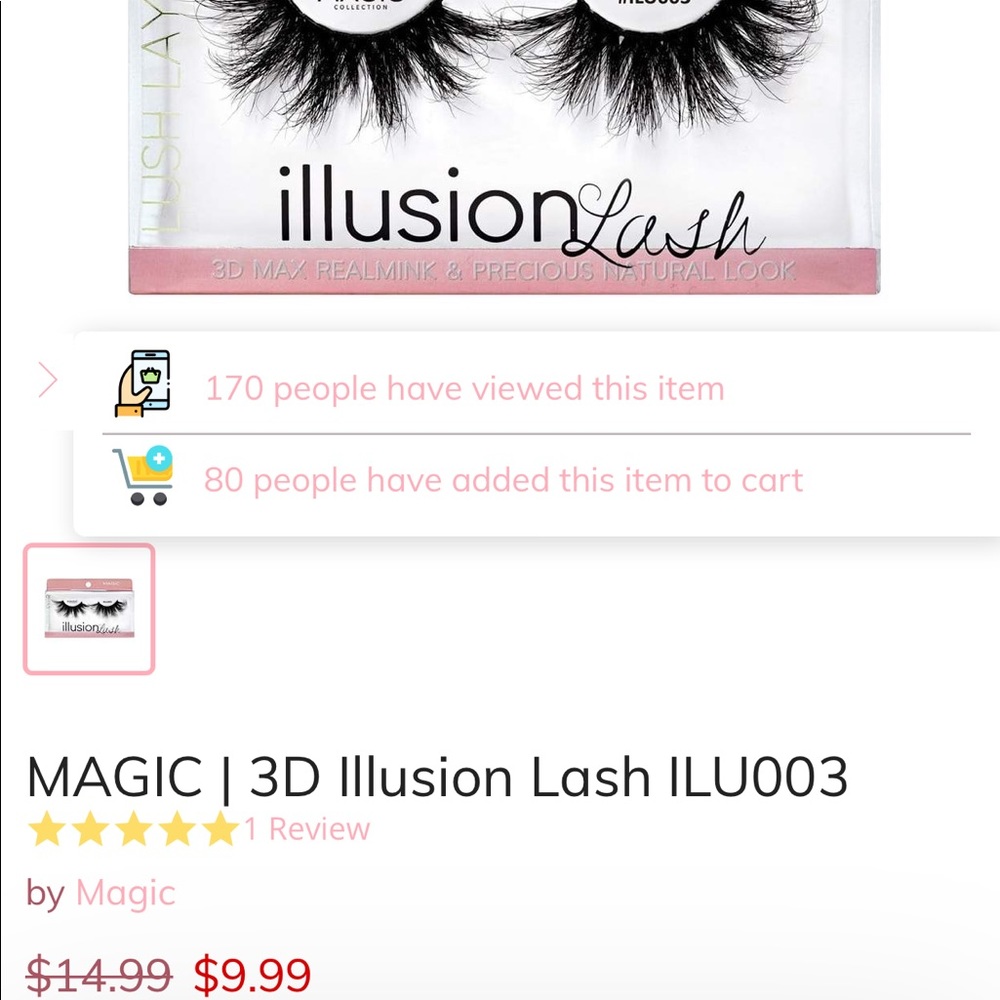 3D mink lashes 2 for 15 - Picture 2 of 2